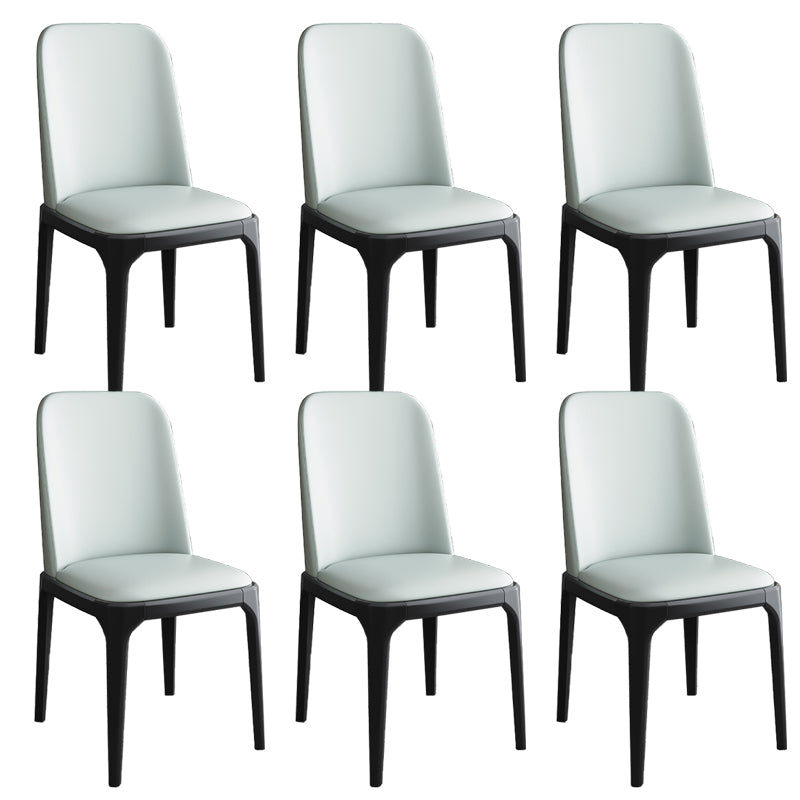 Modern Style Parsons Chairs Faux Leather Dining Chair for Dining Room