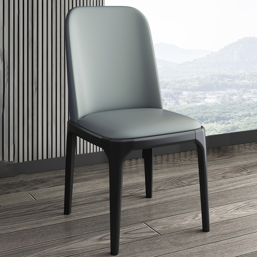 Modern Style Parsons Chairs Faux Leather Dining Chair for Dining Room