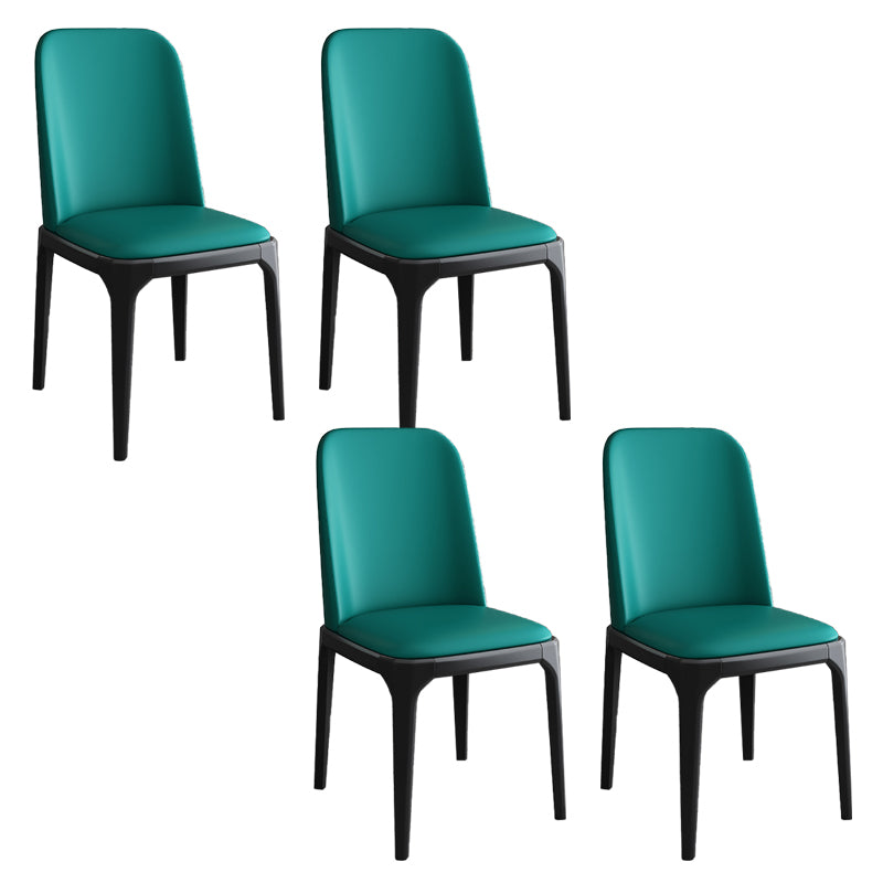 Modern Style Parsons Chairs Faux Leather Dining Chair for Dining Room