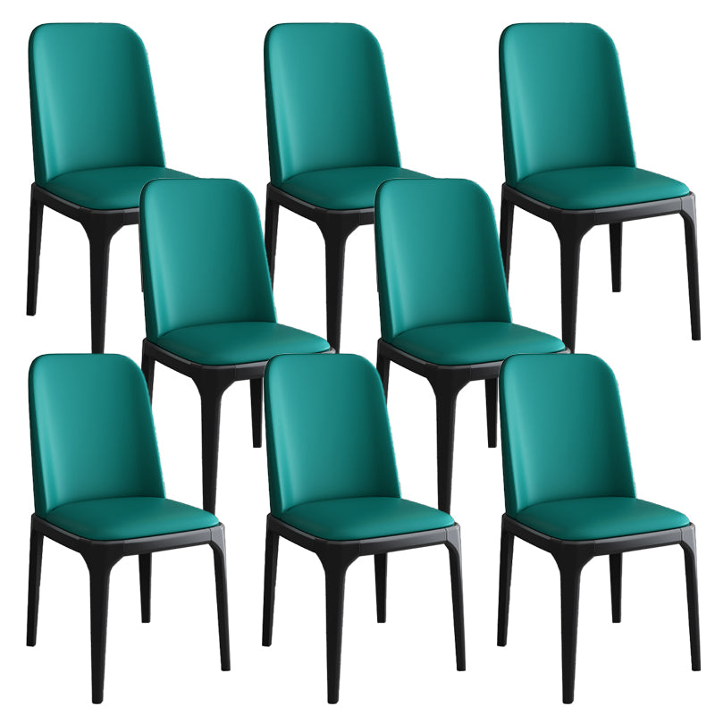 Modern Style Parsons Chairs Faux Leather Dining Chair for Dining Room