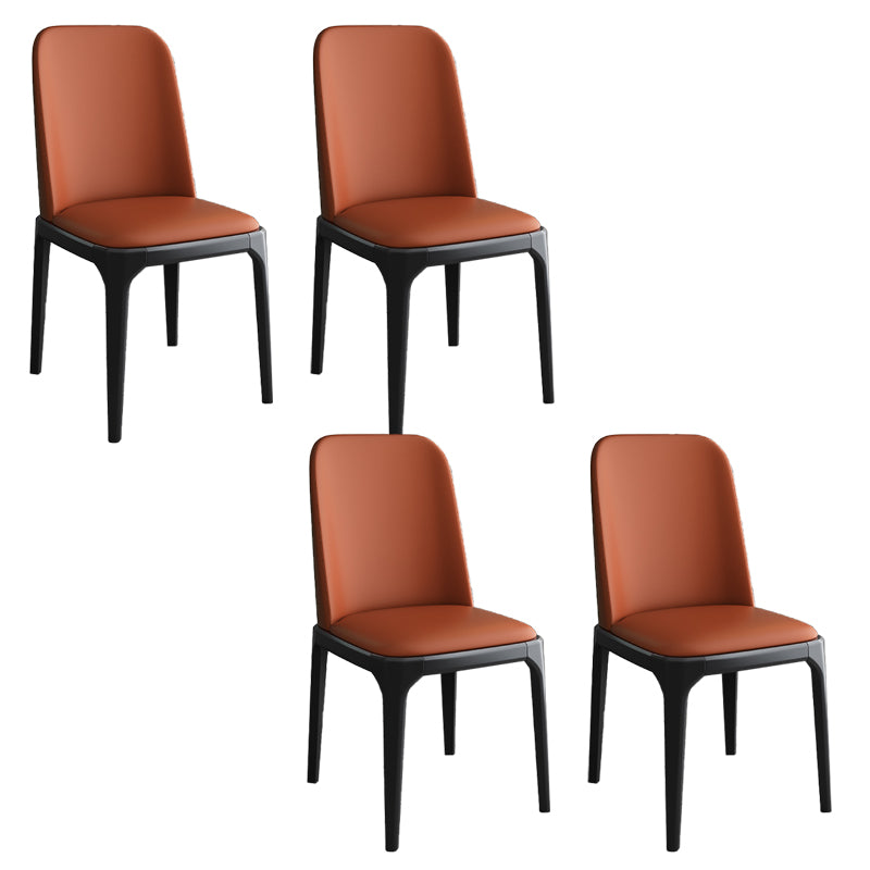 Modern Style Parsons Chairs Faux Leather Dining Chair for Dining Room