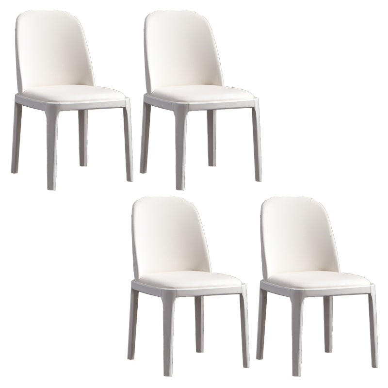 Modern Style Parsons Chairs Faux Leather Dining Chair for Dining Room