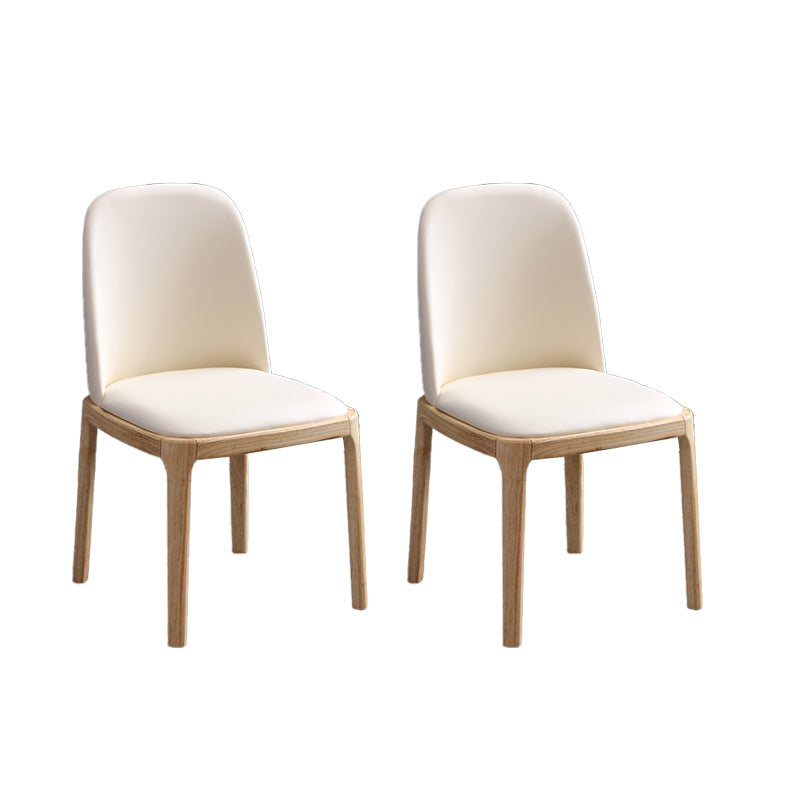 Modern Style Parsons Chairs Faux Leather Dining Chair for Dining Room