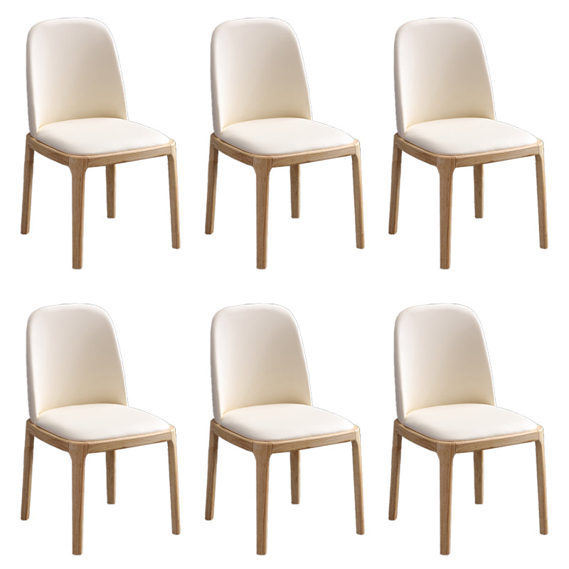Modern Style Parsons Chairs Faux Leather Dining Chair for Dining Room
