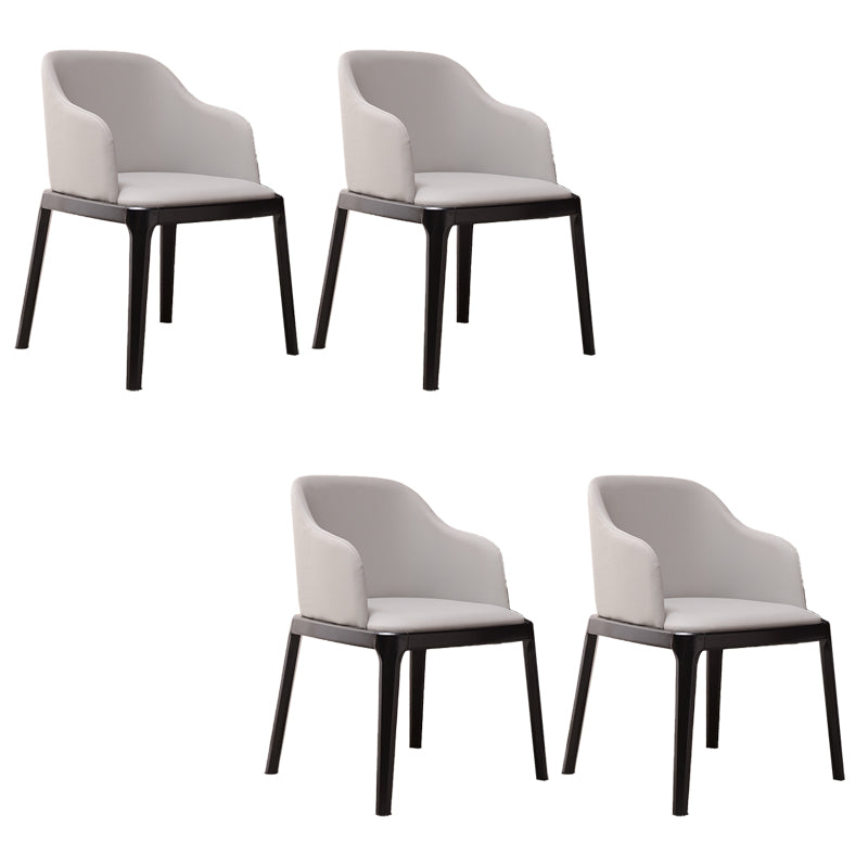 Modern Style Parsons Chairs Faux Leather Dining Chair for Dining Room
