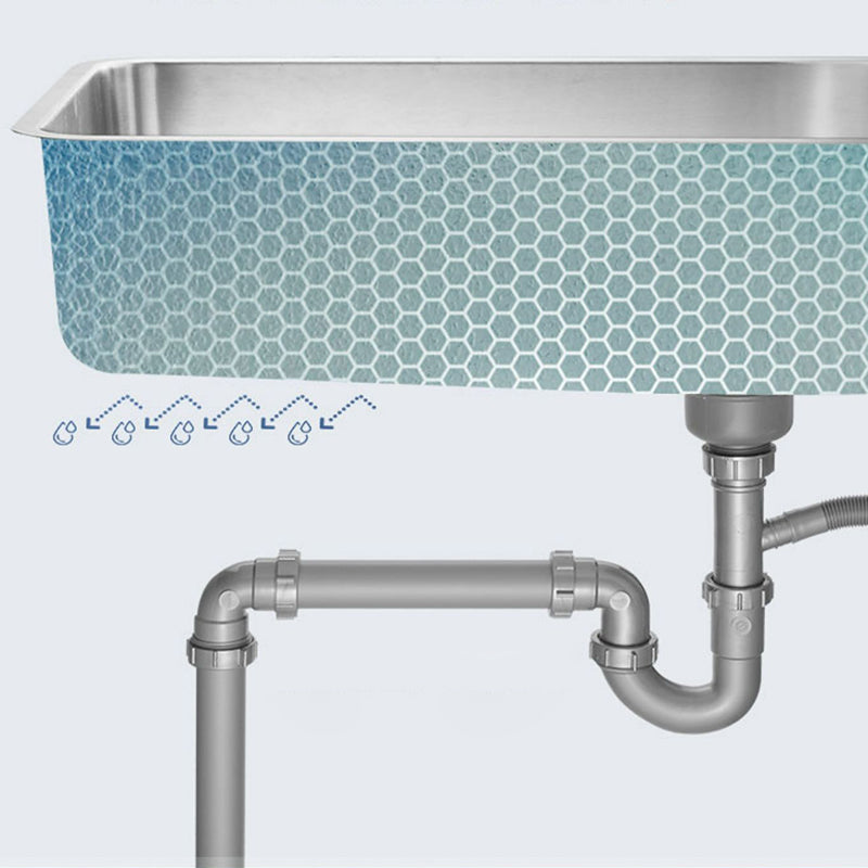 Stainless Steel Kitchen Sink Single Basin Kitchen Sink with Faucet Included