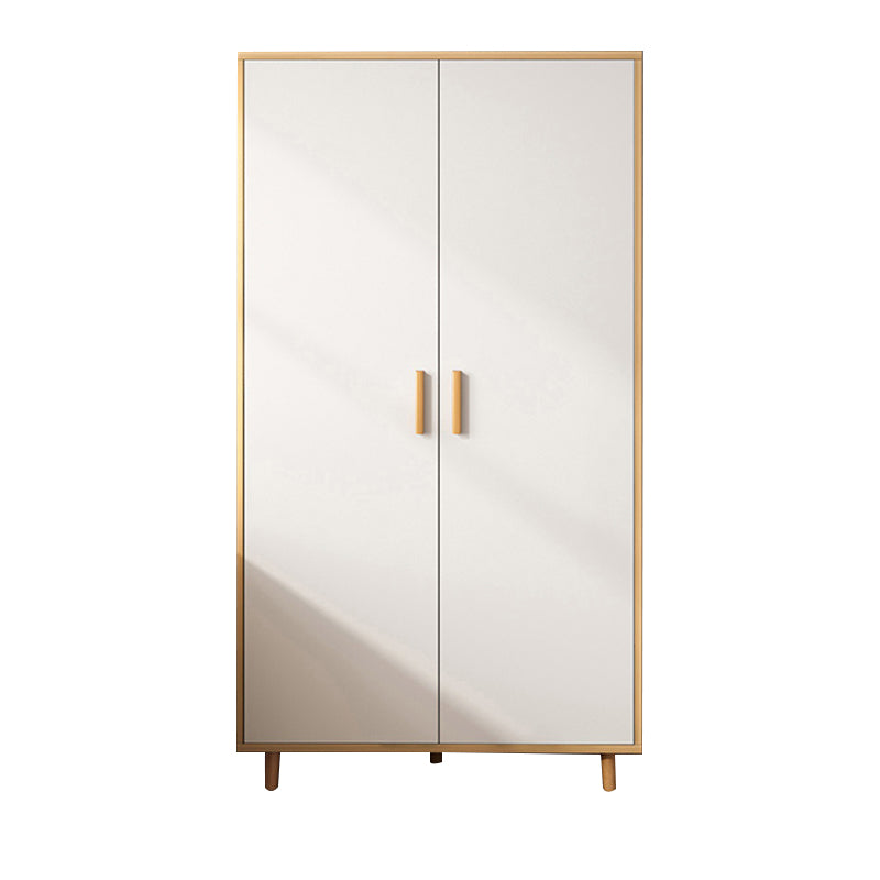 Manufactured Wood Kid's Wardrobe Modern Style Wardrobe Armoire with Garment Rod