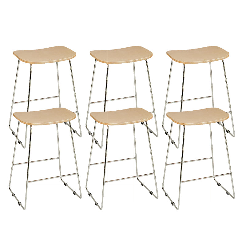 Industrial Metal Counter Stools Saddle Seat Counter Stool for Living Room
