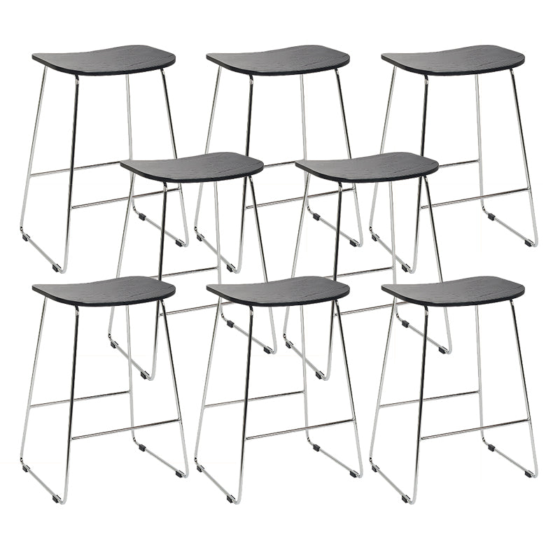 Industrial Metal Counter Stools Saddle Seat Counter Stool for Living Room