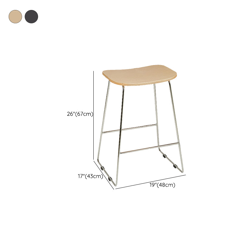Industrial Metal Counter Stools Saddle Seat Counter Stool for Living Room