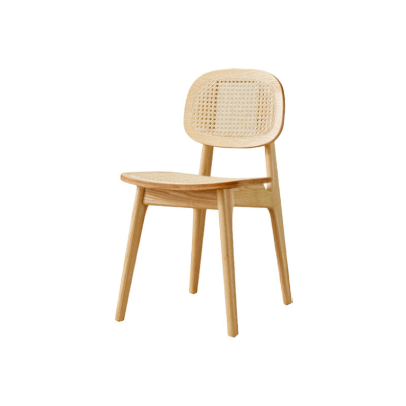 Solid Wood Dining Room Chairs Industrial Style Open Back Side Chair