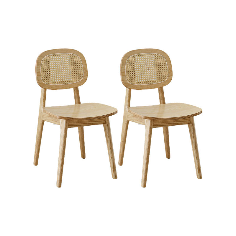 Solid Wood Dining Room Chairs Industrial Style Open Back Side Chair