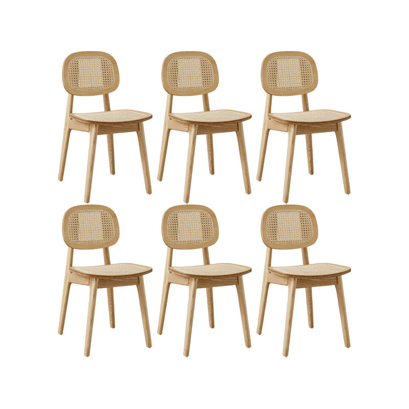 Solid Wood Dining Room Chairs Industrial Style Open Back Side Chair
