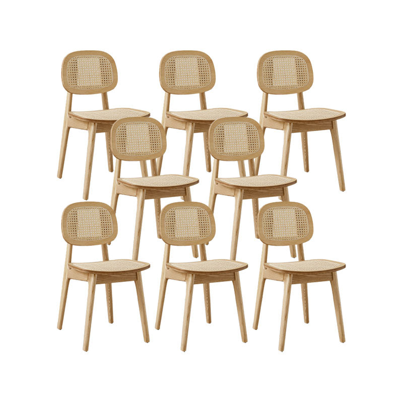 Solid Wood Dining Room Chairs Industrial Style Open Back Side Chair