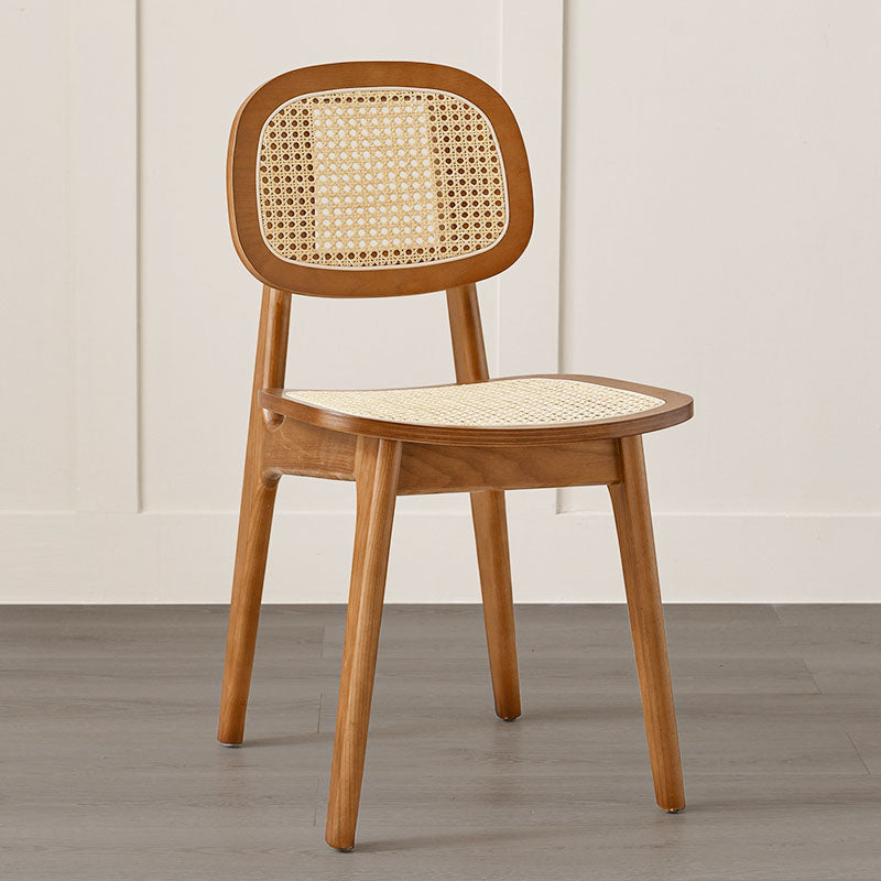 Solid Wood Dining Room Chairs Industrial Style Open Back Side Chair