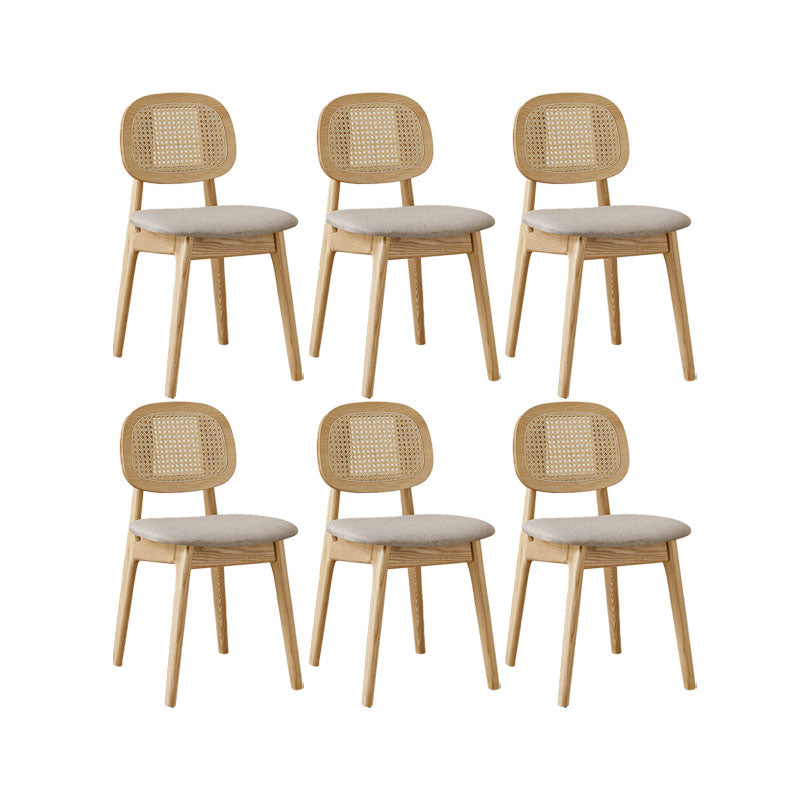 Solid Wood Dining Room Chairs Industrial Style Open Back Side Chair