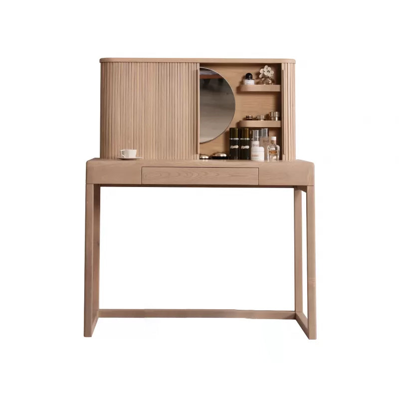 Traditional Bedroom Makeup Vanity Desk Table Solid Wood Vanity Dressing Table