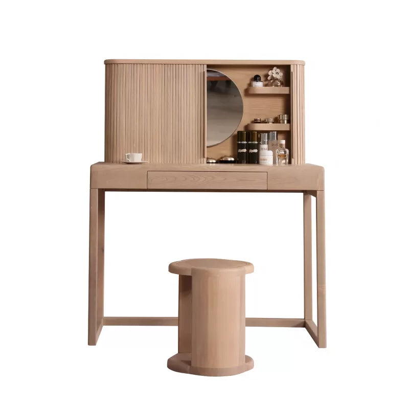 Traditional Bedroom Makeup Vanity Desk Table Solid Wood Vanity Dressing Table