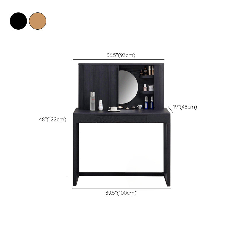 Traditional Bedroom Makeup Vanity Desk Table Solid Wood Vanity Dressing Table