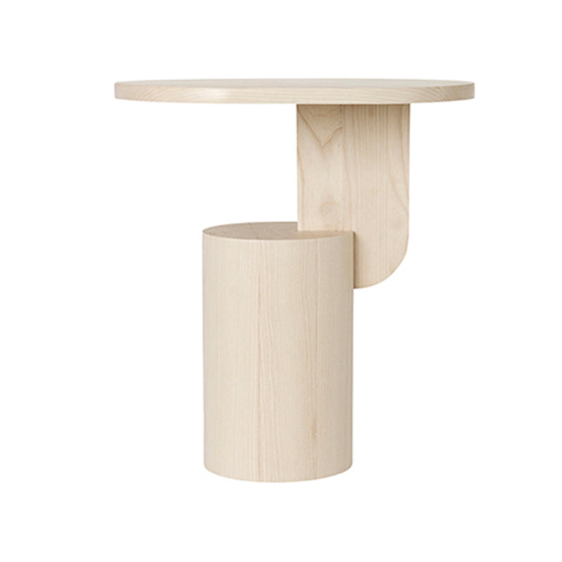 11" Wide Contemporary Corner Table Oval Storage Accent Side Table