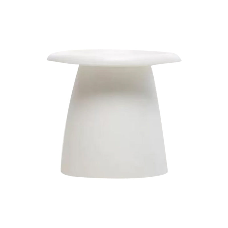 Glam Corner Table Plastic Round Pedestal Side End Snack Table