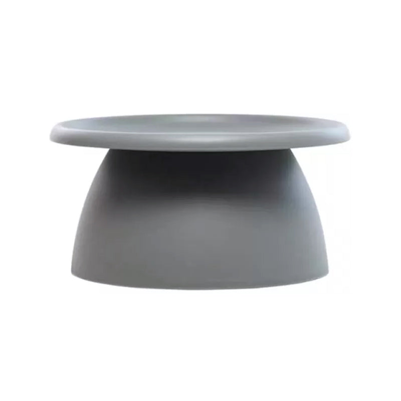 Glam Corner Table Plastic Round Pedestal Side End Snack Table