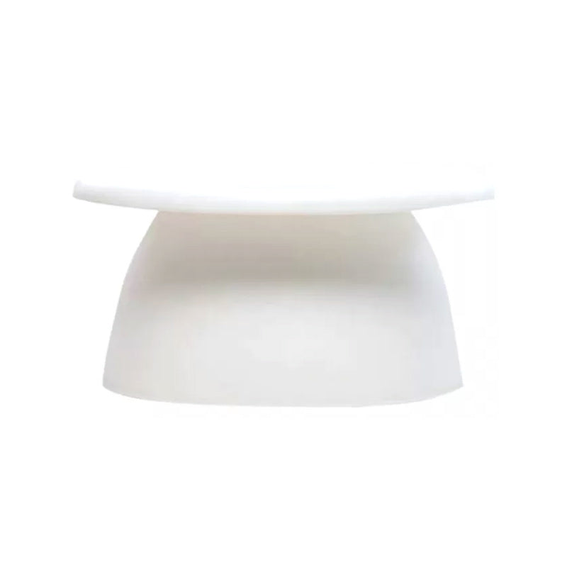 Glam Corner Table Plastic Round Pedestal Side End Snack Table