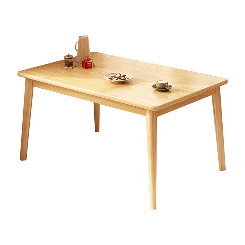 Contemporary 1/4/5 Pieces Dining Table Rectangle Wood Furniture for Restaurant