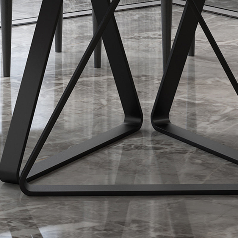 Marble Dining Table Set 1/5/7/9 Pieces Dining Set for Kitchen