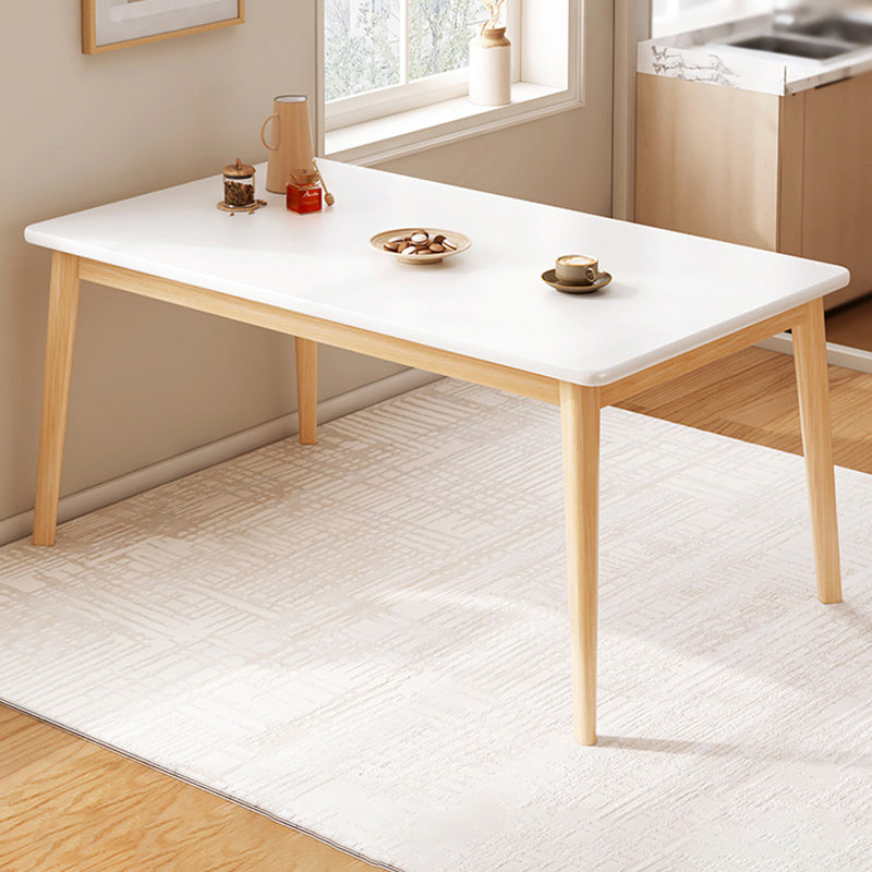 Modern 1/4/5 Pieces Dining Table Wood Rectangle Furniture for Restaurant