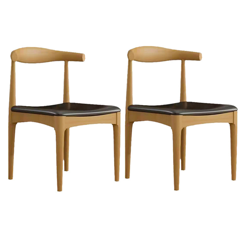 Natural Finish Solid Wood Dining Set 1/2/5 Pcs Industrial Dinette Table Set for Home