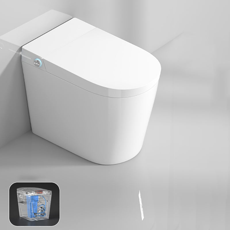 Floor Mount Bidet with Elongated Bowl Shape in White Finish Bidet