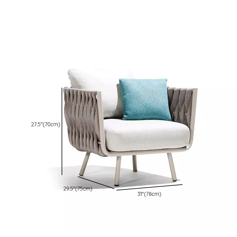 Wicker Patio Sofa Water Resistant and UV Resistant Outdoor Patio Sofa