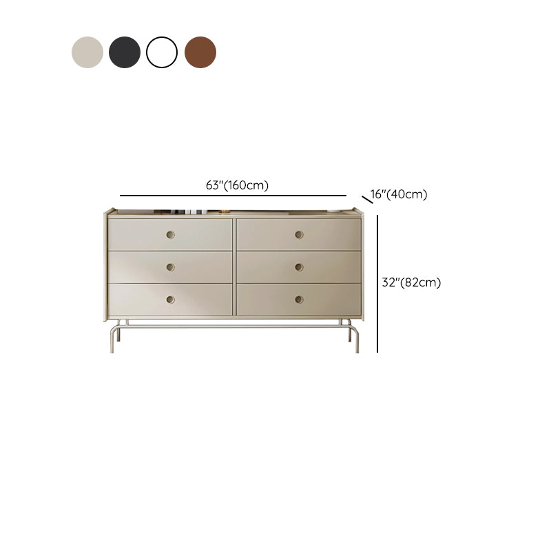 Modern Storage Chest Dresser Solid Wood Dresser with 5/6/9 Drawers