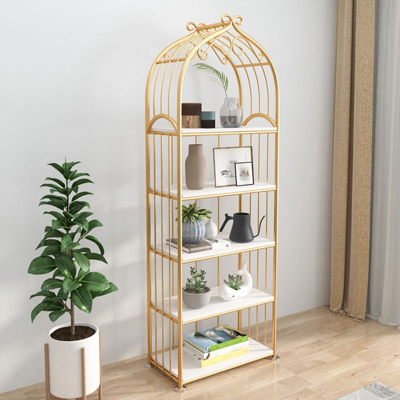 Gold Standard Bookcase Contemporary Metal Open Back Bookshelf