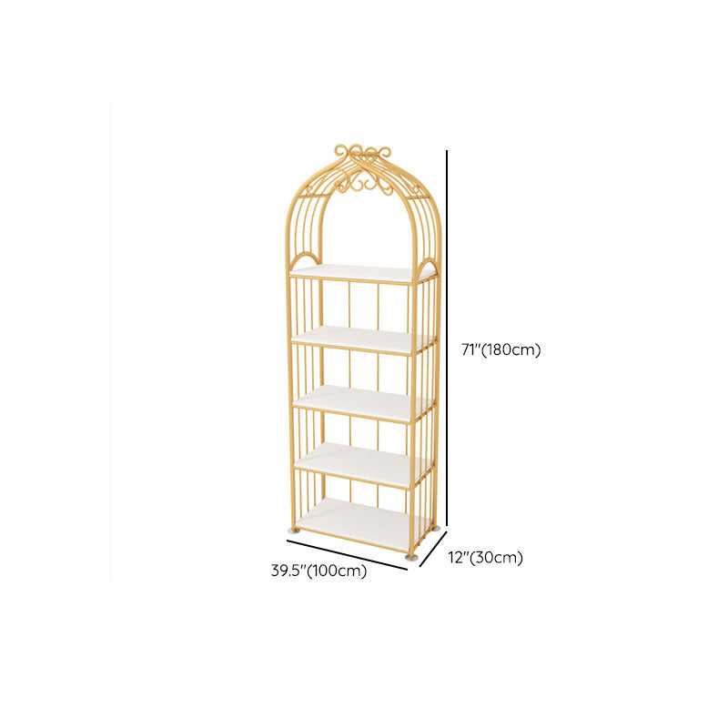 Gold Standard Bookcase Contemporary Metal Open Back Bookshelf