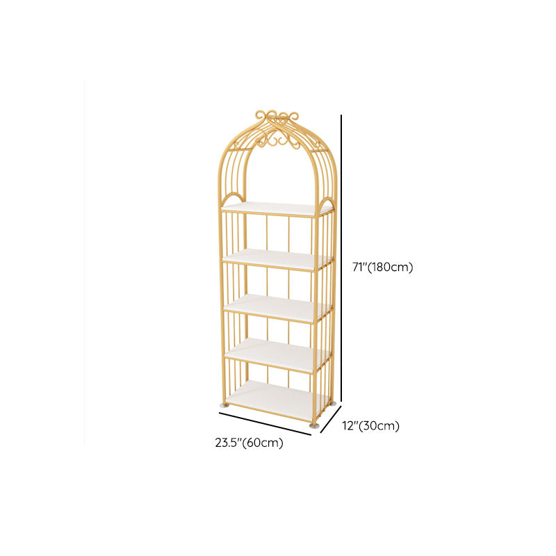 Gold Standard Bookcase Contemporary Metal Open Back Bookshelf