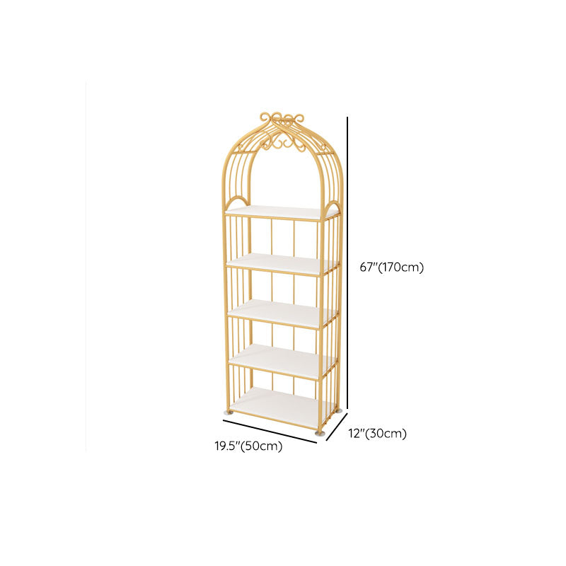 Gold Standard Bookcase Contemporary Metal Open Back Bookshelf