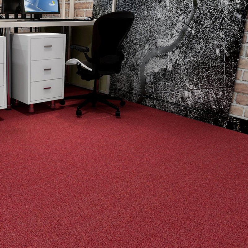 Bedroom Carpet Tiles Solid Color Lever Loop Color Block Carpet Tiles