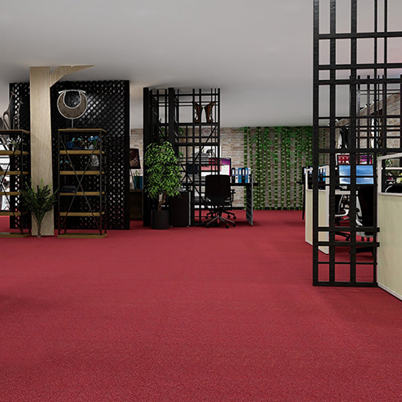 Bedroom Carpet Tiles Solid Color Lever Loop Color Block Carpet Tiles