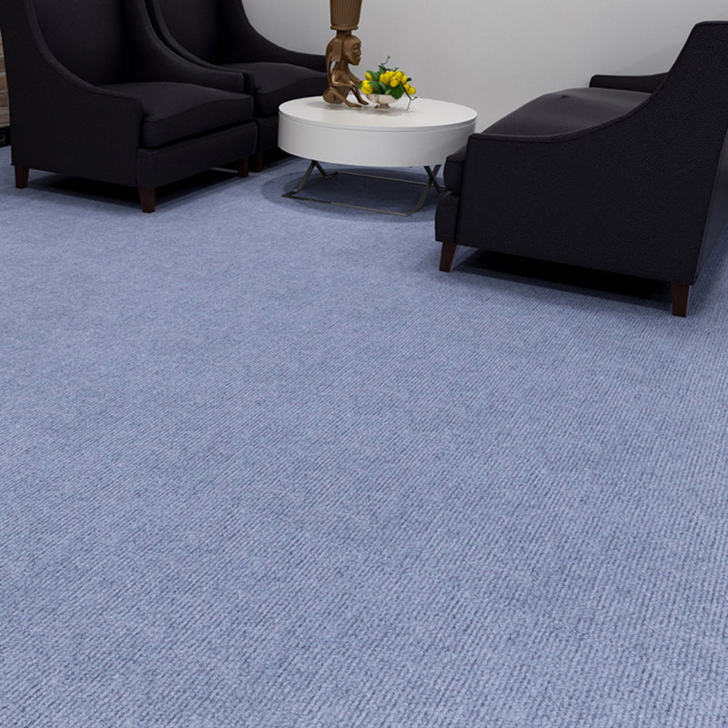 Bedroom Carpet Tiles Solid Color Lever Loop Color Block Carpet Tiles