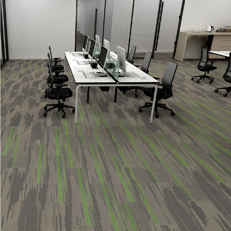 Office Room Carpet Tiles Level Loop Geometric Print Carpet Tiles