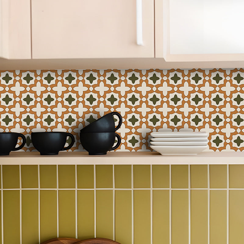 Mosaic Peel & Stick Tile Square Water Resistant Tile for Backsplash Wall