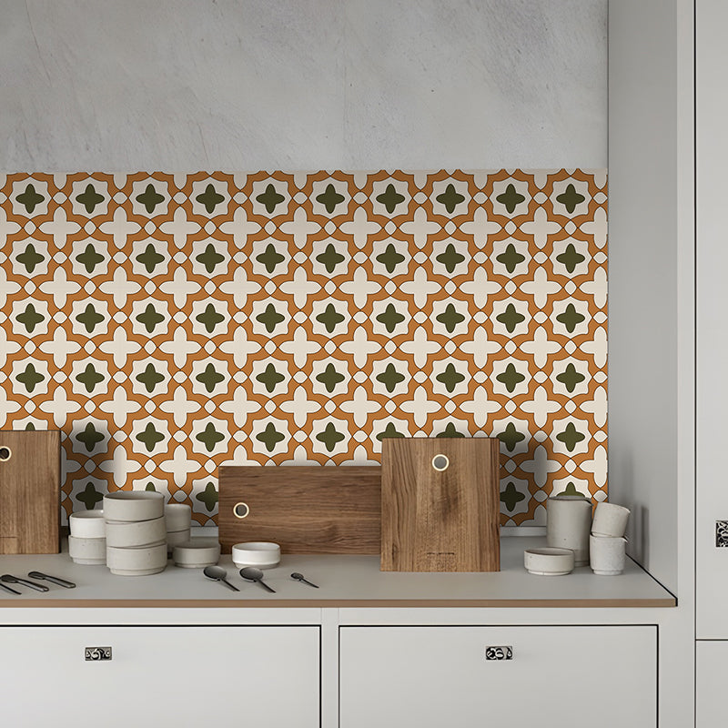 Mosaic Peel & Stick Tile Square Water Resistant Tile for Backsplash Wall