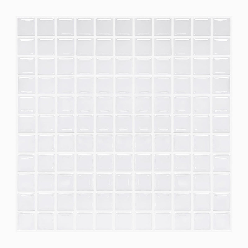 Mosaic Peel & Stick Tile Square Water Resistant Tile for Bathroom Backsplash