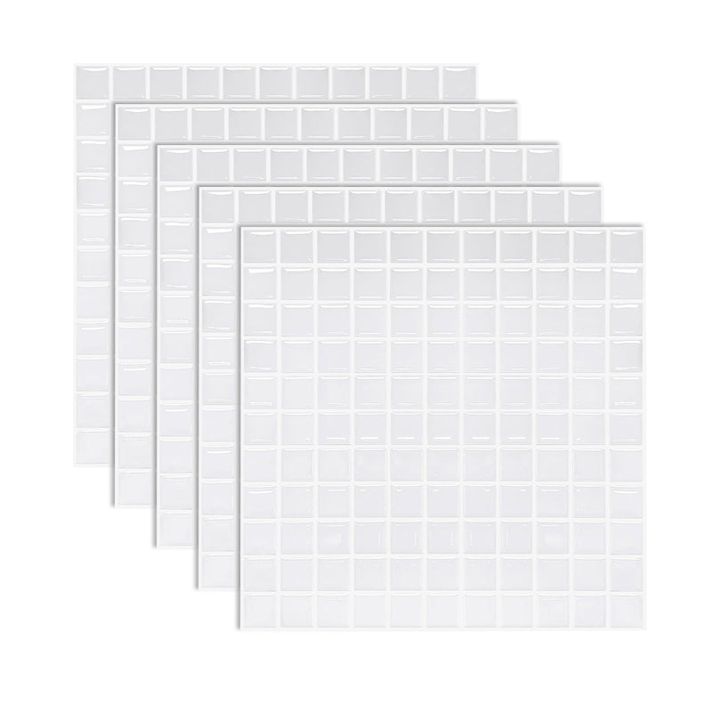 Mosaic Peel & Stick Tile Square Water Resistant Tile for Bathroom Backsplash
