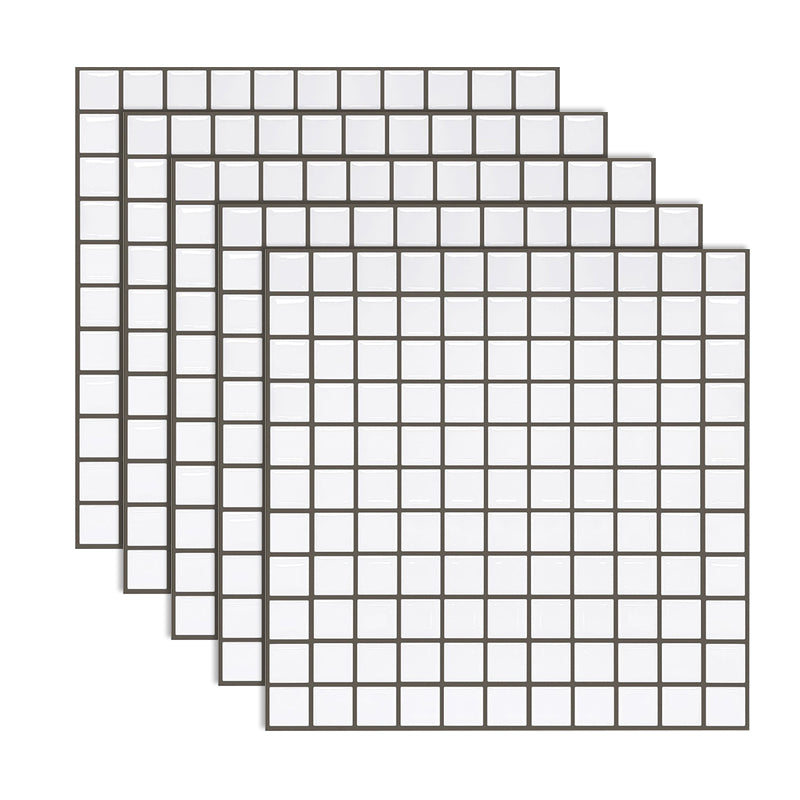 Mosaic Peel & Stick Tile Square Water Resistant Tile for Bathroom Backsplash