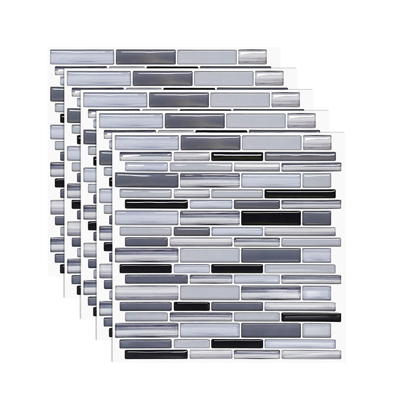 Mosaic Peel & Stick Tile Square Water Resistant Tile for Bathroom Backsplash