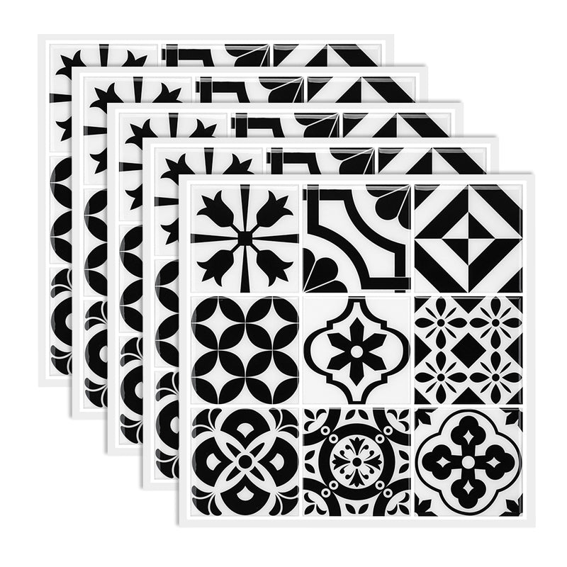 Mosaic Peel & Stick Tile Square Water Resistant Tile for Bathroom Backsplash