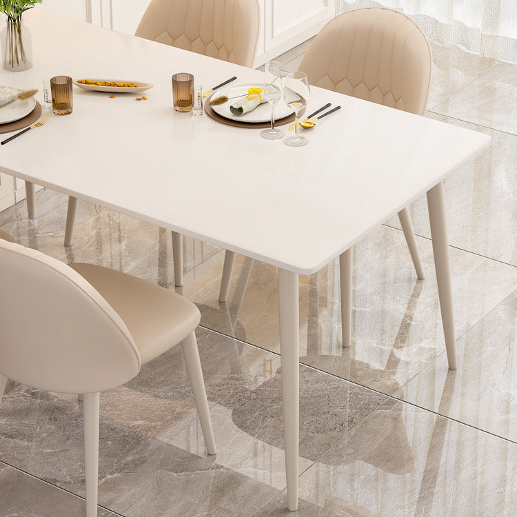 Rectangle Dining Table Contemporary 4 Legs Dining Site Table
